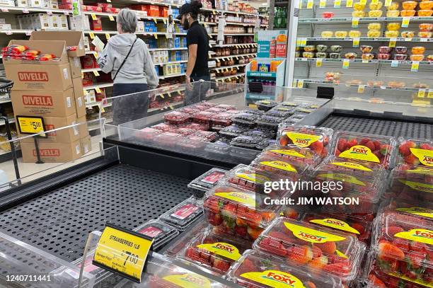 Produce for sale at a Safeway grocery store in Annapolis, Maryland, on May 16 as Americans brace for summer sticker shock as inflation continues to...