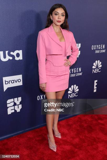 Entertainment's 2022/23 New Season Press Junket in New York City on Monday, May 16, 2022 -- Pictured: Sarah Hyland, Pitch Perfect: Bumper in Berlin...