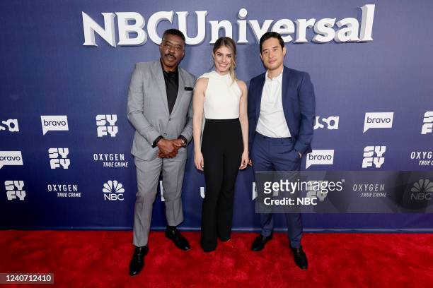 Entertainment's 2022/23 New Season Press Junket in New York City on Monday, May 16, 2022 -- Pictured: Ernie Hudson, Caitlin Basset, Raymond Lee,...