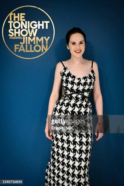 Episode 1654 -- Pictured: Actress Michelle Dockery poses backstage on Monday, May 16, 2022 --