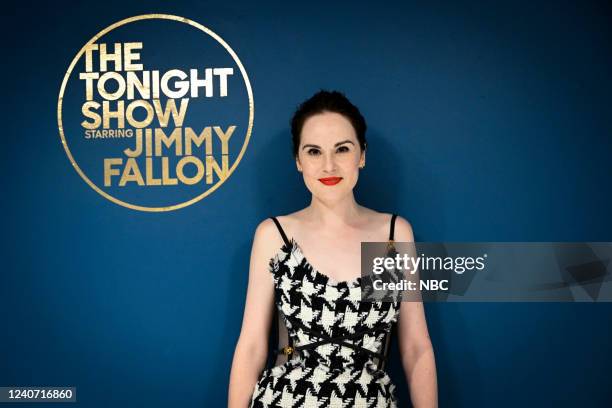 Episode 1654 -- Pictured: Actress Michelle Dockery poses backstage on Monday, May 16, 2022 --
