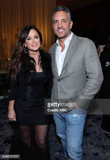S Party at THE POOL Celebrating NBC's New Season -- Pictured: Kyle Richards, The Real Housewives of Beverly Hills on Bravo; Mauricio Umanksy --