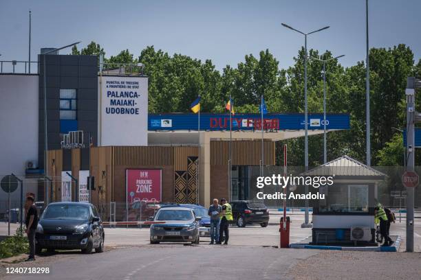 View of the border crossing between Ukraine and Moldova in Palanca, Moldova on May 16, 2022. Odessa and its surroundings have been bombed in recent...