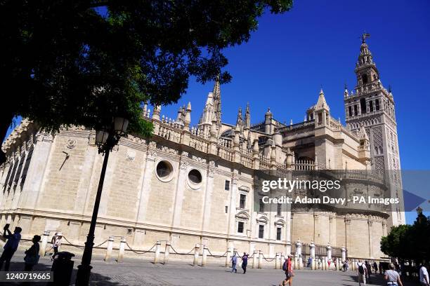 Seville Cathedral ahead of Wednesdays UEFA Europa League Final between Eintracht Frankfurt and Rangers at the Estadio Ramon Sanchez-Pizjuan, Seville....