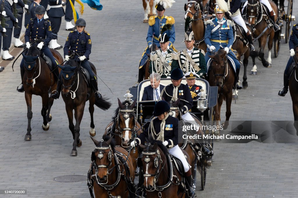Day 1 - Swedish Royals Receive President Niinisto Of Finland