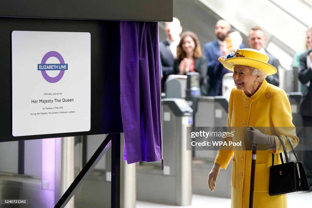 Queen Elizabeth II Marks Completion Of The Elizabeth Line