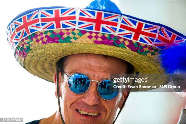 Rangers fans leave to go to the UEFA Europa League Final in Seville from Glasgow Airport, on May 17 in Glasgow, Scotland.