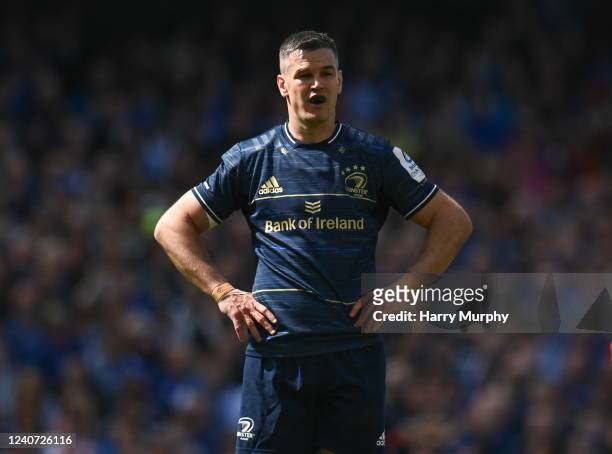 Dublin , Ireland - 14 May 2022; Jonathan Sexton of Leinster during the Heineken Champions Cup Semi-Final match between Leinster and Toulouse at the...