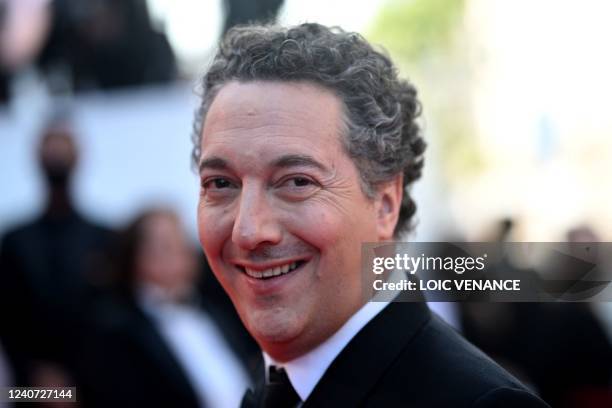 French actor and director Guillaume Gallienne arrives to attend the screening of "Final Cut " ahead of the opening ceremony of the 75th edition of...