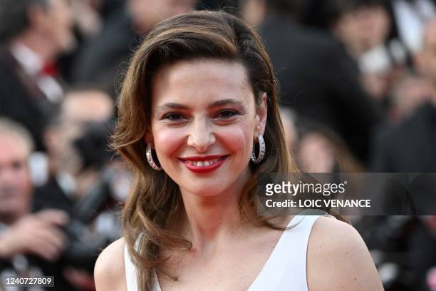 Italian actress and Jury member of the Official Selection Jasmine Trinca smiles as she arrives to attend the screening of "Final Cut " ahead of the...