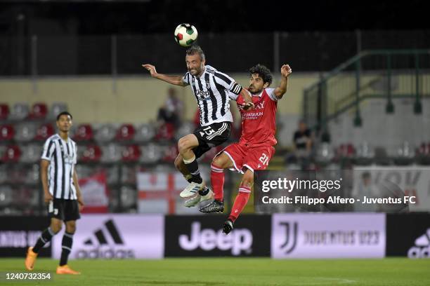 Fabrizio Poli of Juventus during the Serie C match between Juventus U23 and Padova at Stadio Giuseppe Moccagatta on May 17, 2022 in Alessandria,...