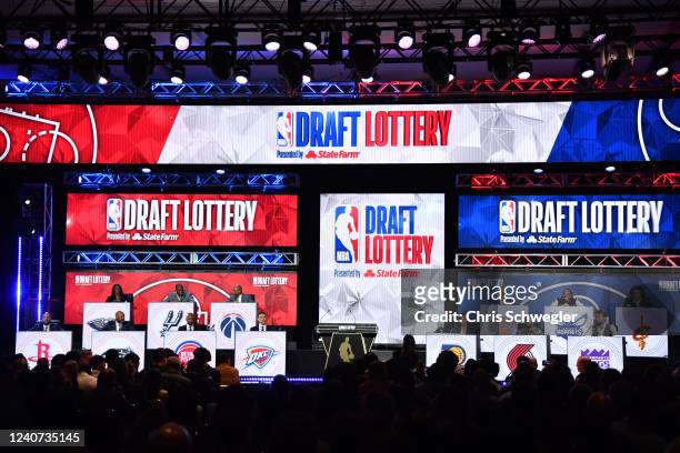 An overall view during the 2022 NBA Draft Lottery at McCormick Place on May 17, 2022 in Chicago, Illinois. NOTE TO USER: User expressly acknowledges...