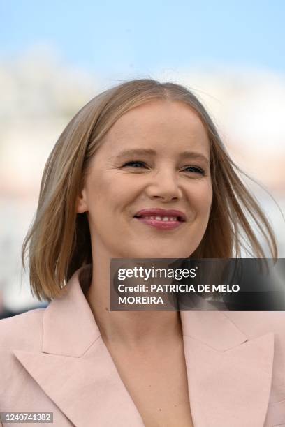 Polish actress and member of the Un Certain Regard Jury Joanna Kulig poses during a photocall of the Un Certain Regard Jury at the 75th edition of...