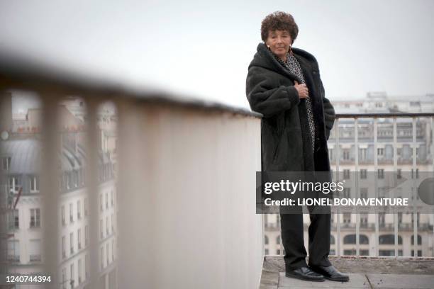 Francoise Rudetzki, présidente fondatrice de l'association SOS Attentats, poses le 18 février 2011 à Paris. Grièvement blessée dans un attentat...