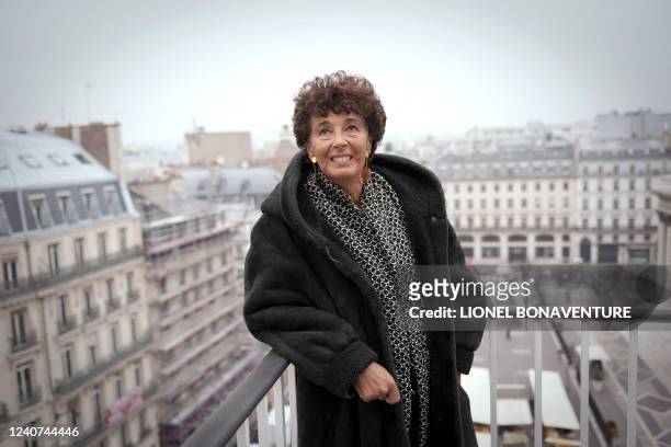 Francoise Rudetzki, présidente fondatrice de l'association SOS Attentats, poses le 18 février 2011 à Paris. Grièvement blessée dans un attentat...