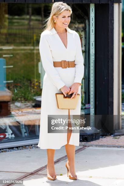 Queen Maxima of The Netherlands visits the Green Village, QuTech and the labs of the Bionanoscience department of the Faculty of Applied Sciences of...