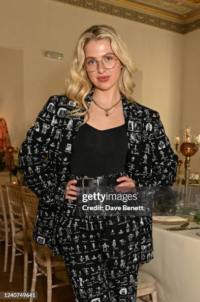 Anais Gallagher attends the launch of the Vivienne Westwood exclusive eyewear collection with Specsavers on May 18, 2022 in London, England.