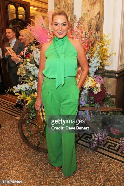 Claire Sweeney attends the Opening Night of "My Fair Lady" at the London Coliseum on May 18, 2022 in London, England.