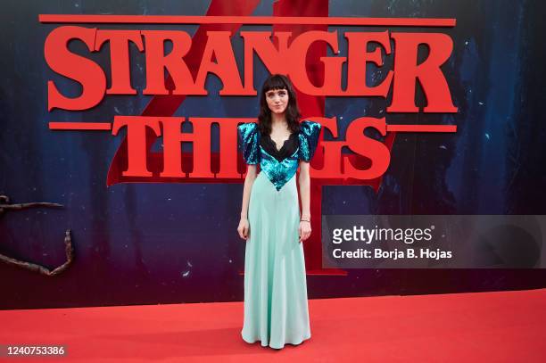 Actress Natalia Dyer attends the season 4 premiere of Netflix's "Stranger Things" at Callao Cinema on May 18, 2022 in Madrid, Spain.