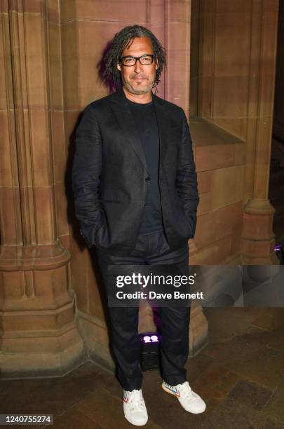 Writer and broadcaster David Olusoga attends the British Pop Archive and the launch of its first exhibition 'Collection' at the John Rylands Research...