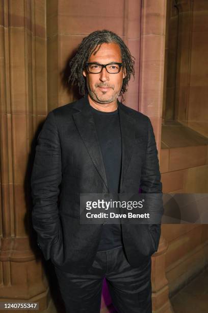 Writer and broadcaster David Olusoga attends the British Pop Archive and the launch of its first exhibition 'Collection' at the John Rylands Research...