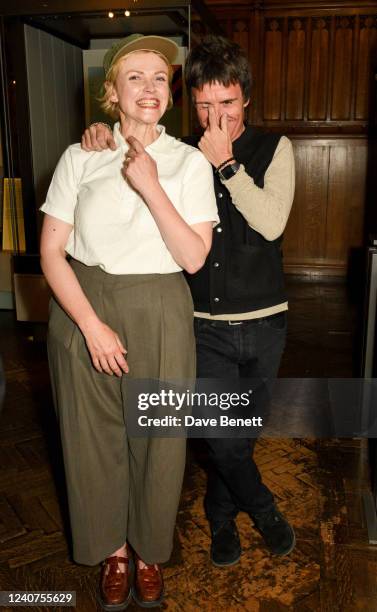 Maxine Peake and Johnny Marr attend the British Pop Archive and the launch of its first exhibition 'Collection' at the John Rylands Research...