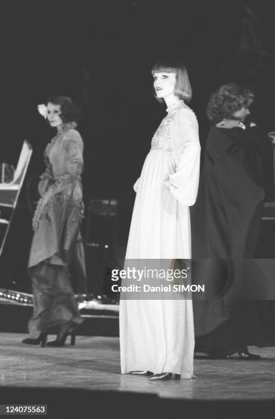 Gala organized by the Baroness de Rothschild for the restoration of Versailles castle in Versailles, France on November 28, 1973.