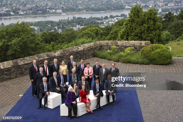 Janet Yellen, US Treasury secretary, Chrystia Freeland, Canada's deputy prime minister and minister of finance, Christian Lindner, Germany's finance...