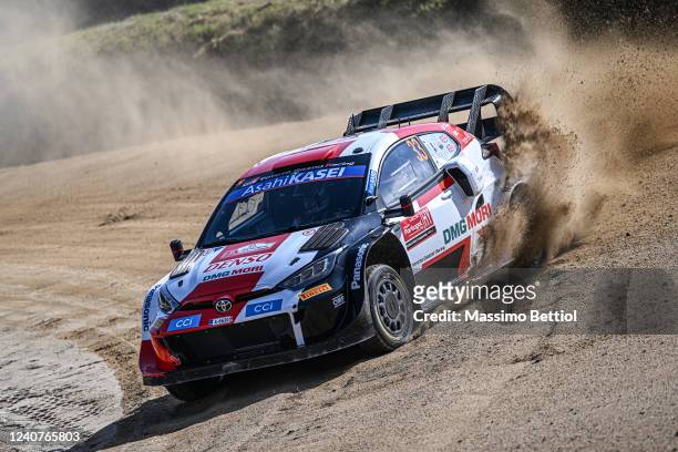 Elfyn EVANS of Great Britain and Scott MARTIN of Great Britain are competing with their TOYOTA Gazoo Racing WRT TOYOTA GR Yaris Rally1 during Day One...