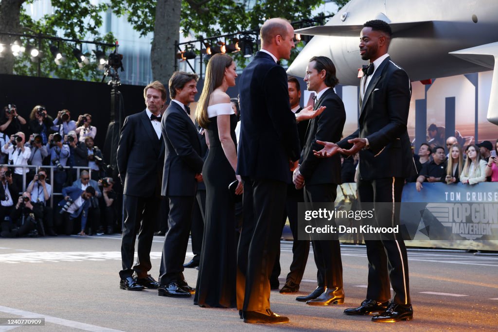 The Duke And Duchess Of Cambridge Attend The "Top Gun: Maverick" Royal Film Performance