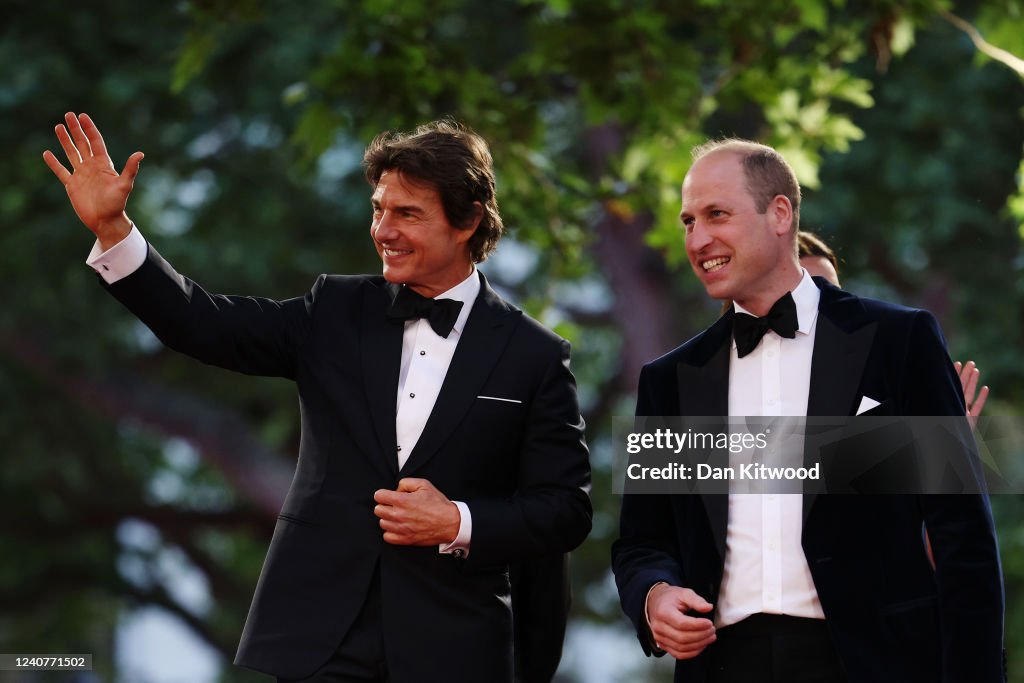 The Duke And Duchess Of Cambridge Attend The "Top Gun: Maverick" Royal Film Performance