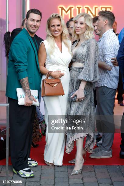 Luca Simmons, Mariana Mintcheva, Svenja Simmons during the opening of Germany's first dental spa by celebrity doctor Mariana Mintcheva on May 19,...