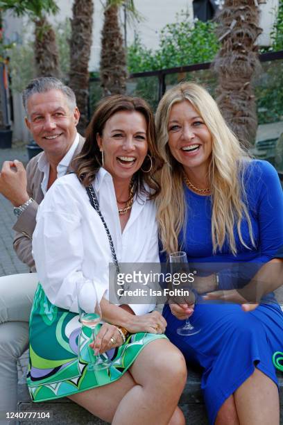 Michael Schummert, Carola Schummert, Tanja Comba during the opening of Germany's first dental spa by celebrity doctor Mariana Mintcheva on May 19,...