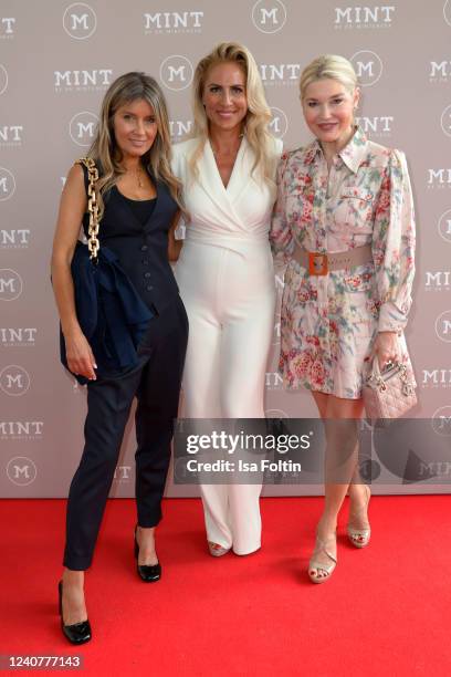 Gitta Banko, Mariana Mintcheva, Petra Dieners during the opening of Germany's first dental spa by celebrity doctor Mariana Mintcheva on May 19, 2022...