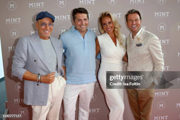 Thomas Rath, Baptiste Pawlik, Mariana Mintcheva, Sandro Rath during the opening of Germany's first dental spa by celebrity doctor Mariana Mintcheva...