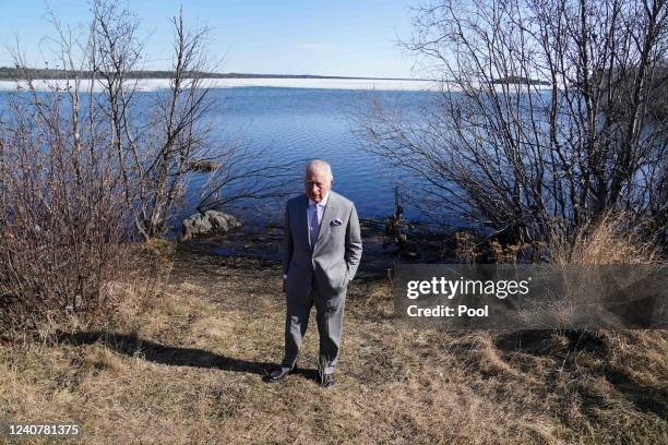 Prince Charles, Prince of Wales during his visit to Ice Road in Yellowknife, as part of his three-day trip to Canada with the Duchess of Cornwall to...