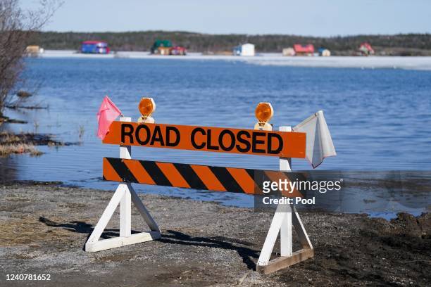 View of Ice Road in Yellowknife, as the the Prince of Wales visits during his three-day trip to Canada with the Duchess of Cornwall to mark the...
