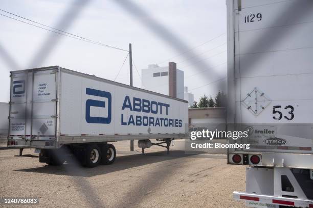 Truck trailer outside the Abbott Nutrition factory in Sturgis, Michigan, US, on Thursday, May 19, 2022. A leading House Democrat plans to grill the...