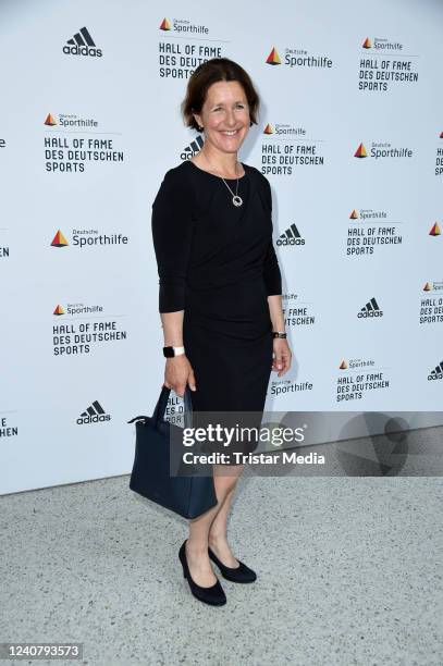 Uschi Disl attends the Goldene Sportpyramide 2022 Award at Deutsche Telekom's representative office on May 20, 2022 in Berlin, Germany.