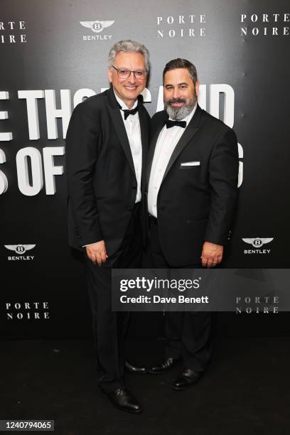 Victor Hadida of Metropolitan Filmexport and Glen Basner, CEO of FilmNation Entertainment, attend the Porte Noire, Chanel and Bentley "Three Thousand...