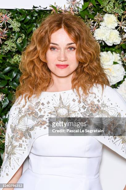 Marine Delterme attends the Vanity Fair x Louis Vuitton dinner during the 75th annual Cannes Film Festival at Fred LEcailler on May 20, 2022 in...