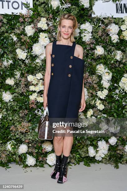 Celine Sallette attends the Vanity Fair x Louis Vuitton dinner during the 75th annual Cannes Film Festival at Fred LEcailler on May 20, 2022 in...