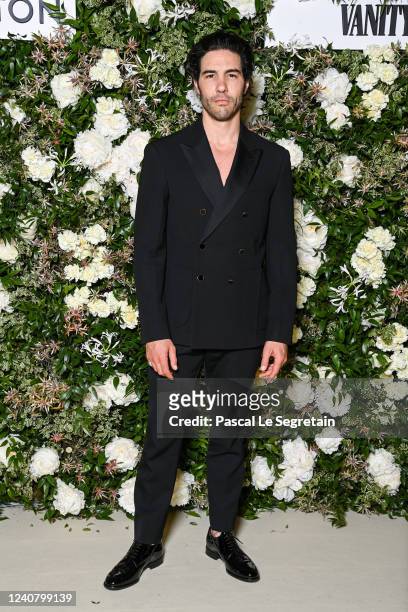Tahar Rahim attends the Vanity Fair x Louis Vuitton dinner during the 75th annual Cannes Film Festival at Fred LEcailler on May 20, 2022 in Cannes,...