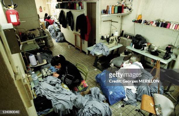 Illegal immigration In Paris, France In March, 1993.
