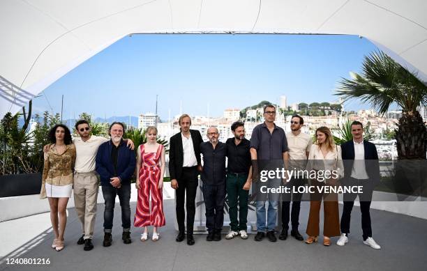 Actress Mouna Soualem, French actor Theo Cholbi, Belgian actor Bouli Lanners, French actress Pauline Serieys, French actor Benjamin Blanchy, French...