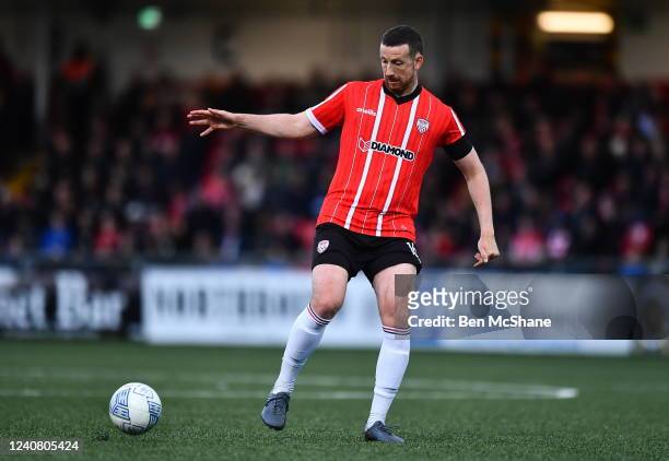 Derry , United Kingdom - 20 May 2022; Shane McEleney of Derry City during the SSE Airtricity League Premier Division match between Derry City and...