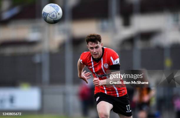 Derry , United Kingdom - 20 May 2022; Cameron McJannet of Derry City during the SSE Airtricity League Premier Division match between Derry City and...