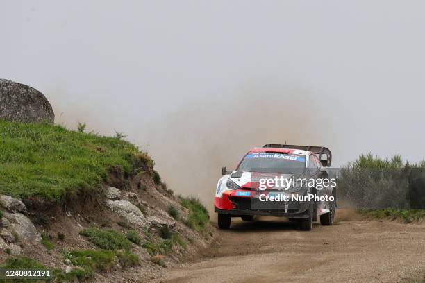 Kalle ROVANPERA and Jonne HALTTUNEN in TOYOTA GR Yaris Rally1 of TOYOTA GAZOO RACING WRT in action during the SS13 - Vieira do Minho of the WRC...