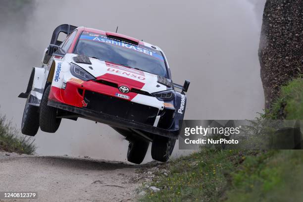 Takamoto KATSUTA and Aaron JOHNSTON in TOYOTA GR Yaris Rally1 of TOYOTA GAZOO RACING WRT NG in action during the SS9 - Vieira do Minho of the WRC...