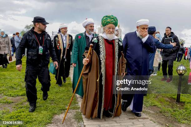 Chief Mufti of Russia and head of the Central Muslim Spiritual Directorate Talgat Tadzhuddin attends the celebration marking the 1100th anniversary...